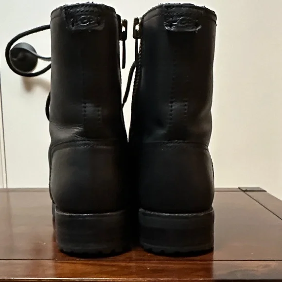 UGG Women's Black Lace-Up Ankle Boots - Picture 3 of 10